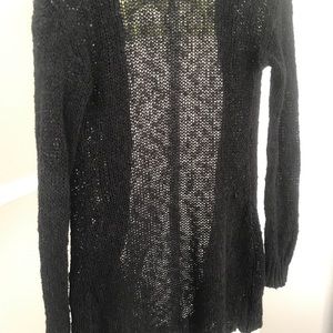 black knit cardigan with pockets!
